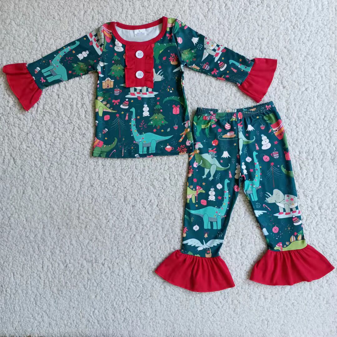 Baby Girls dinosaur  pajama set