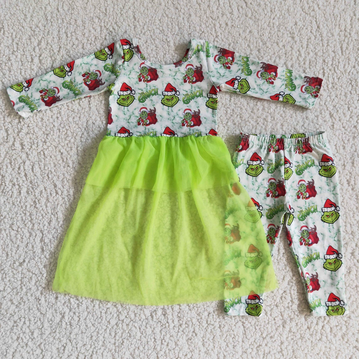 baby girls Christmas tulle design outfit