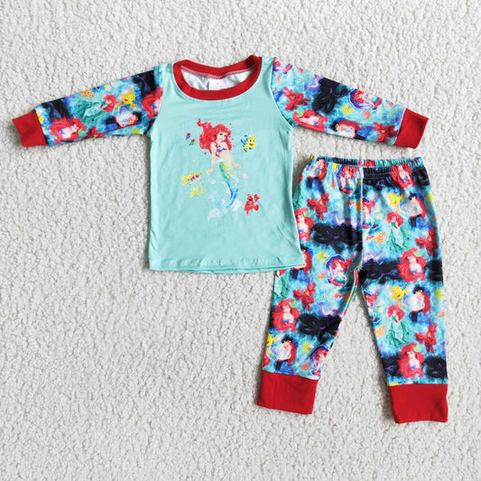 Baby girls cartoon pajama set