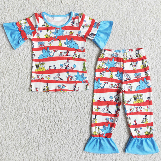 baby girls summer pajama set