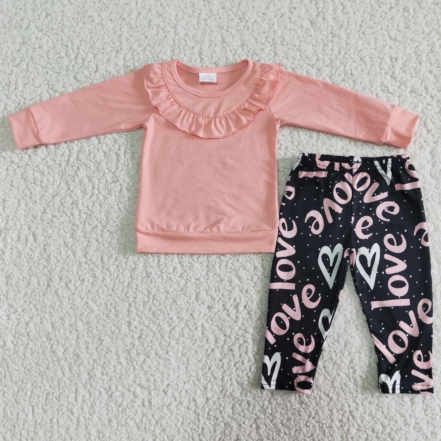 baby girls Valentines day outfit