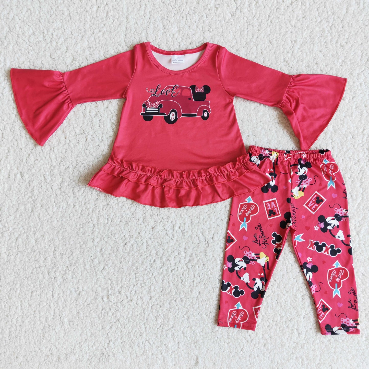 baby girls Valentines day outfit