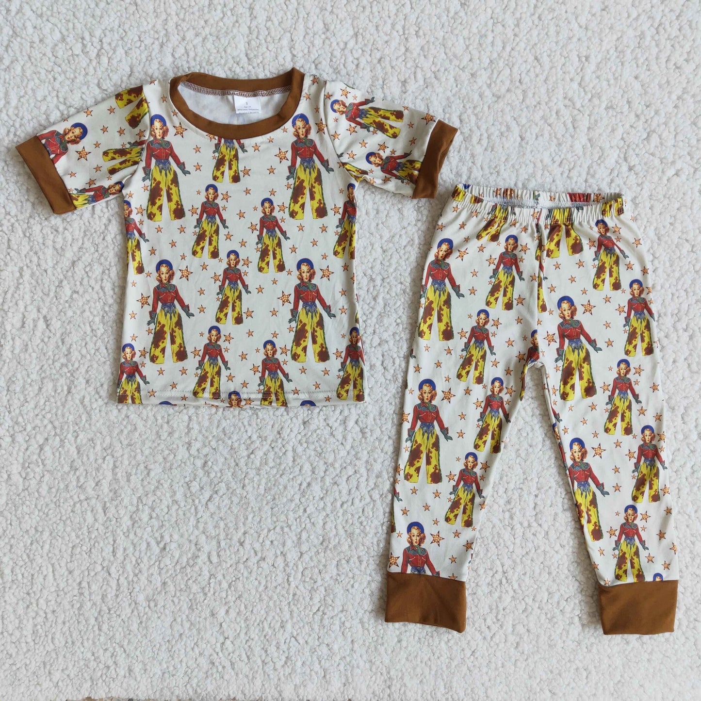 boys short sleeve pajama set