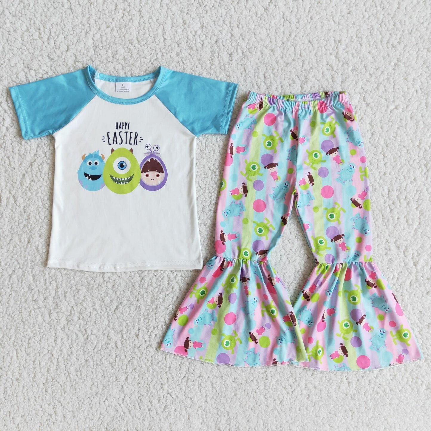 Happy Easter egg print outfit