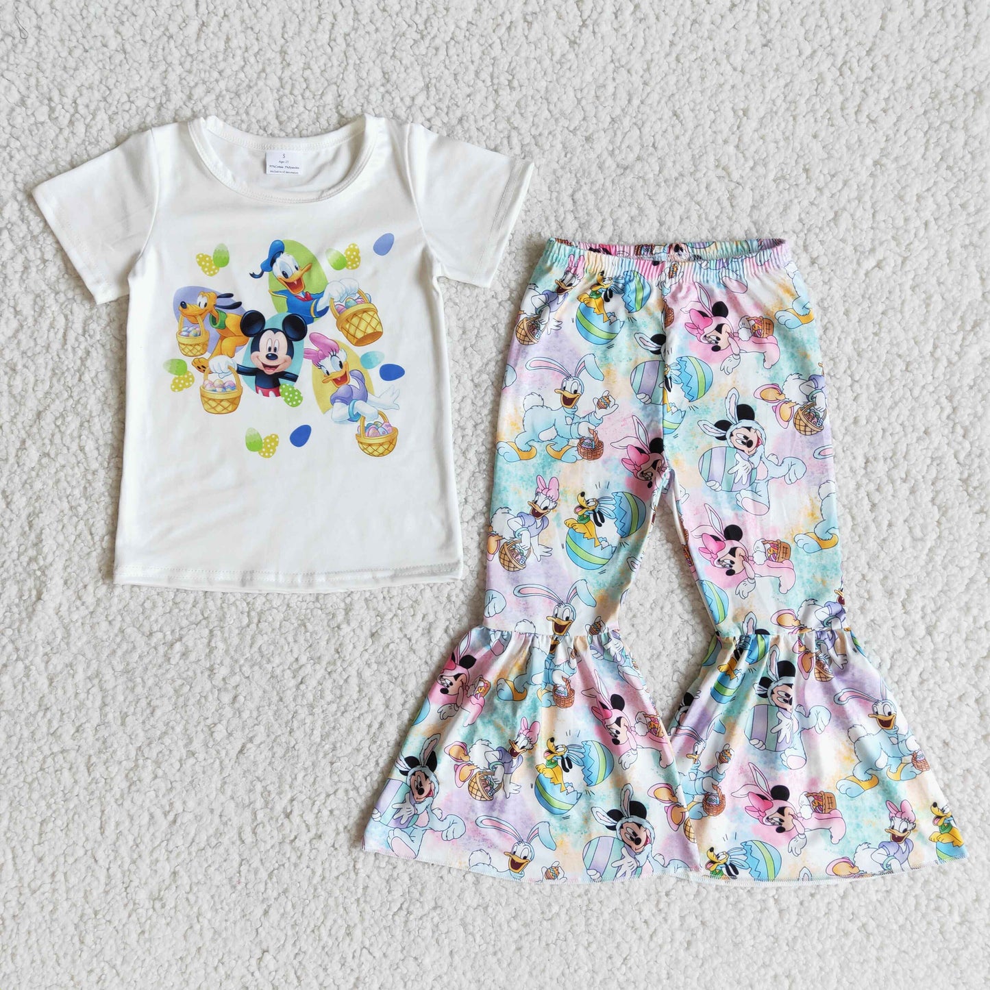 Girls cartoon Easter outfit