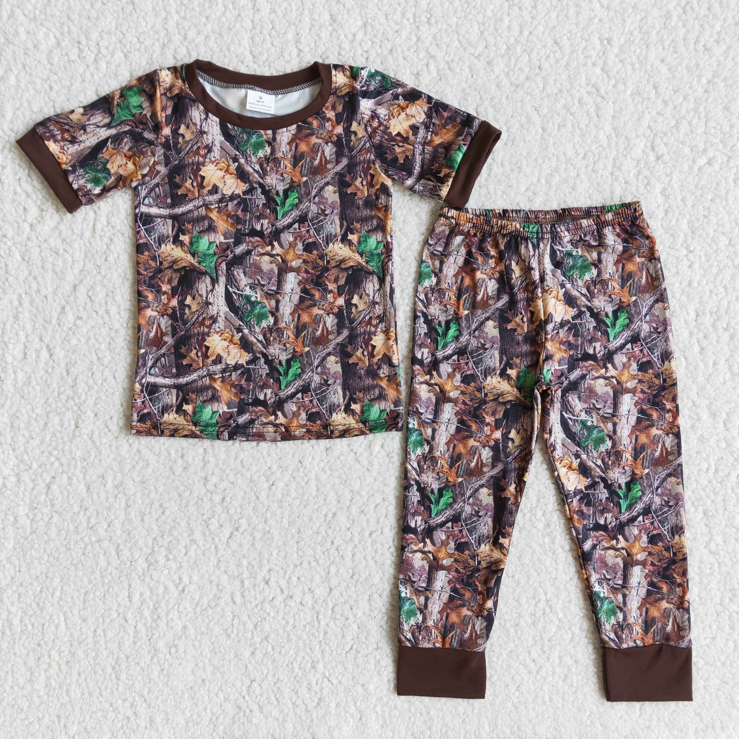 boys camo pajama set