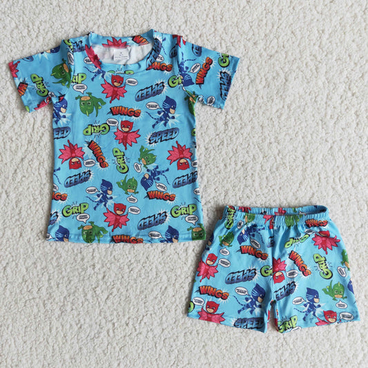 Promotion Boy cartoon summer pajama set