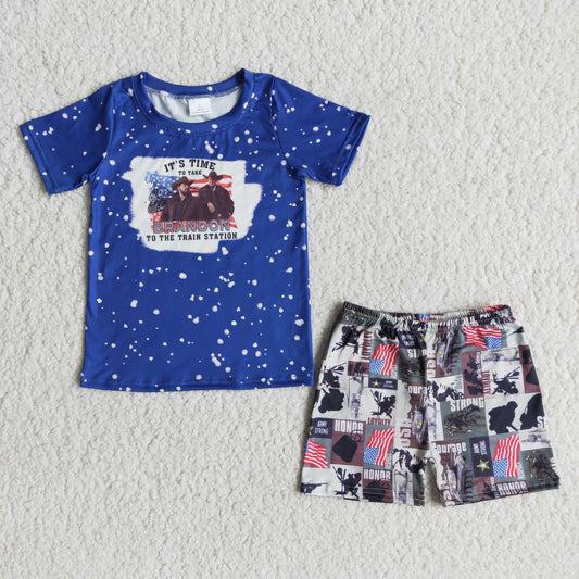 boys summer short outfit