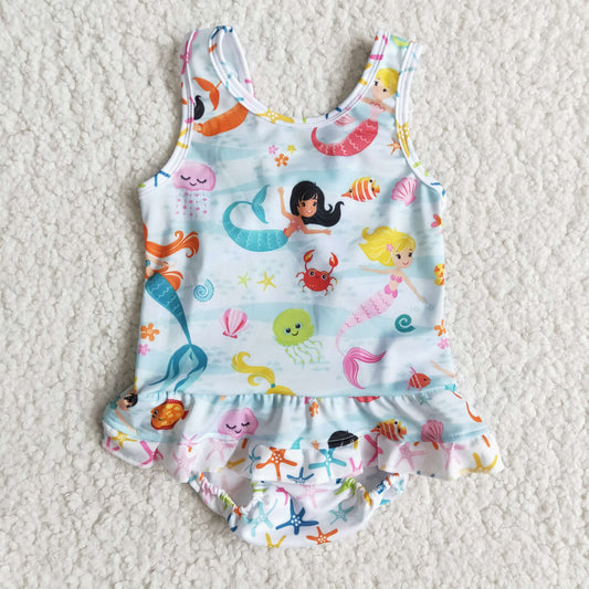 Baby girls one piece bathing suit