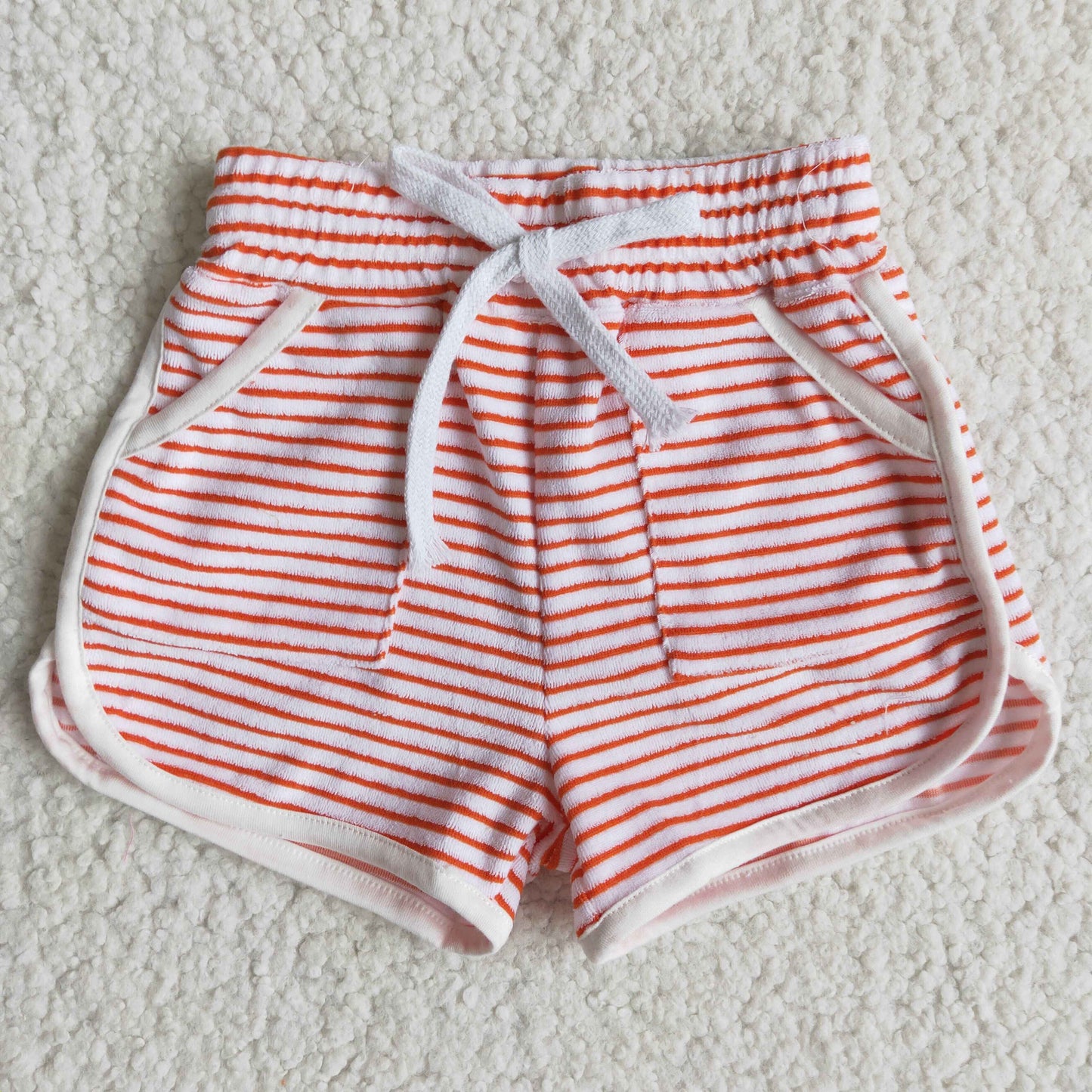 baby girls pink little stripes summer shorts B0-23