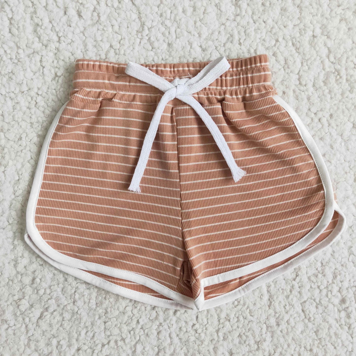 baby girls tea color stripes summer shorts  B0-19