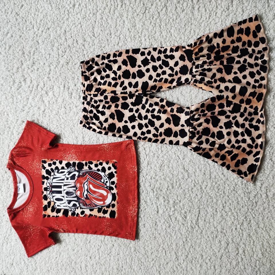 baby girls leopard summer outfit B0-1