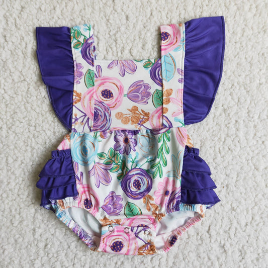 baby girls floral romper  B3-27