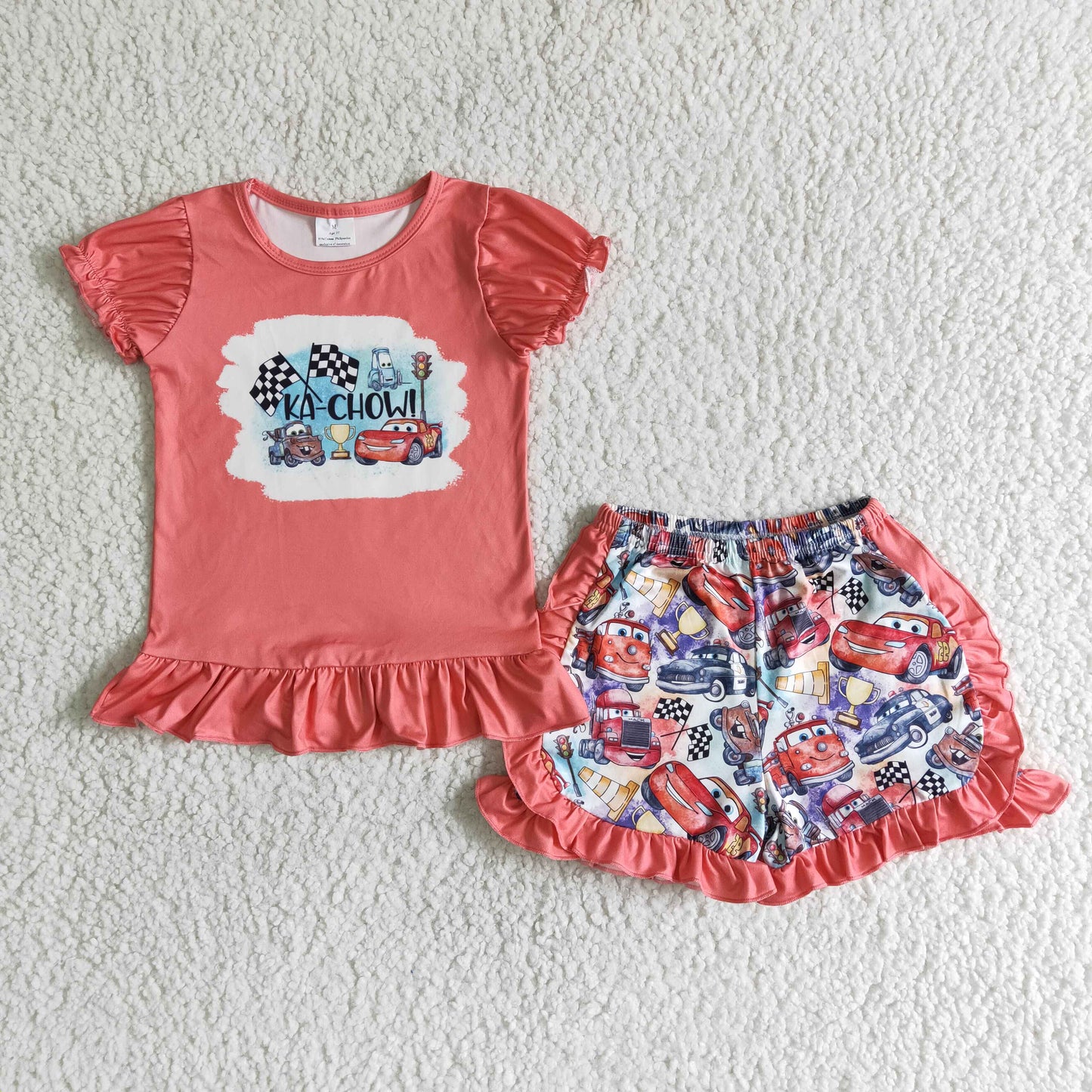 baby girls car design summer short outfit C1-30
