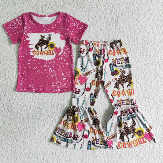 girl design baby girls spring summer bell bottom outfit C1-27