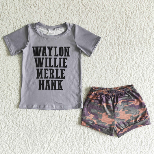 Boys summer short outfit C0-7