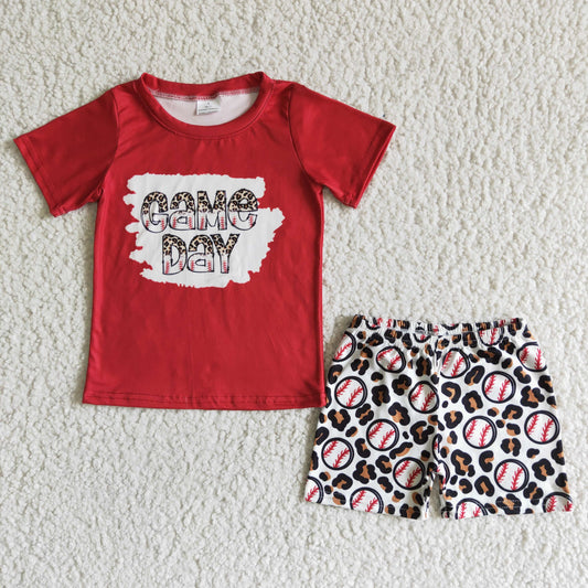 Boy game day 2pcs summer outfit