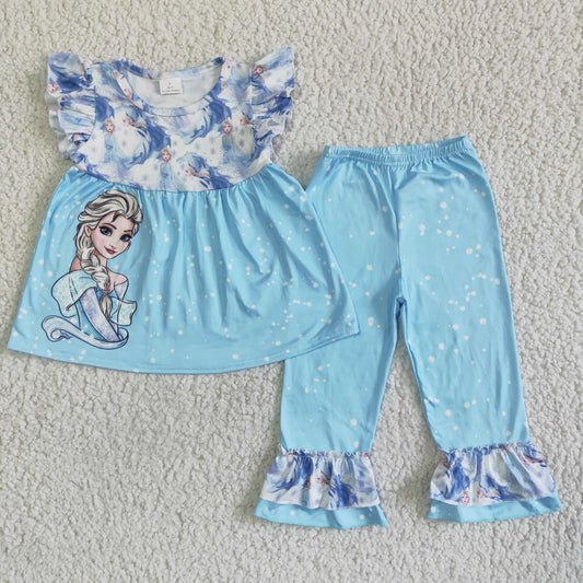 Baby girls cartoon clothing set kids summer outfit