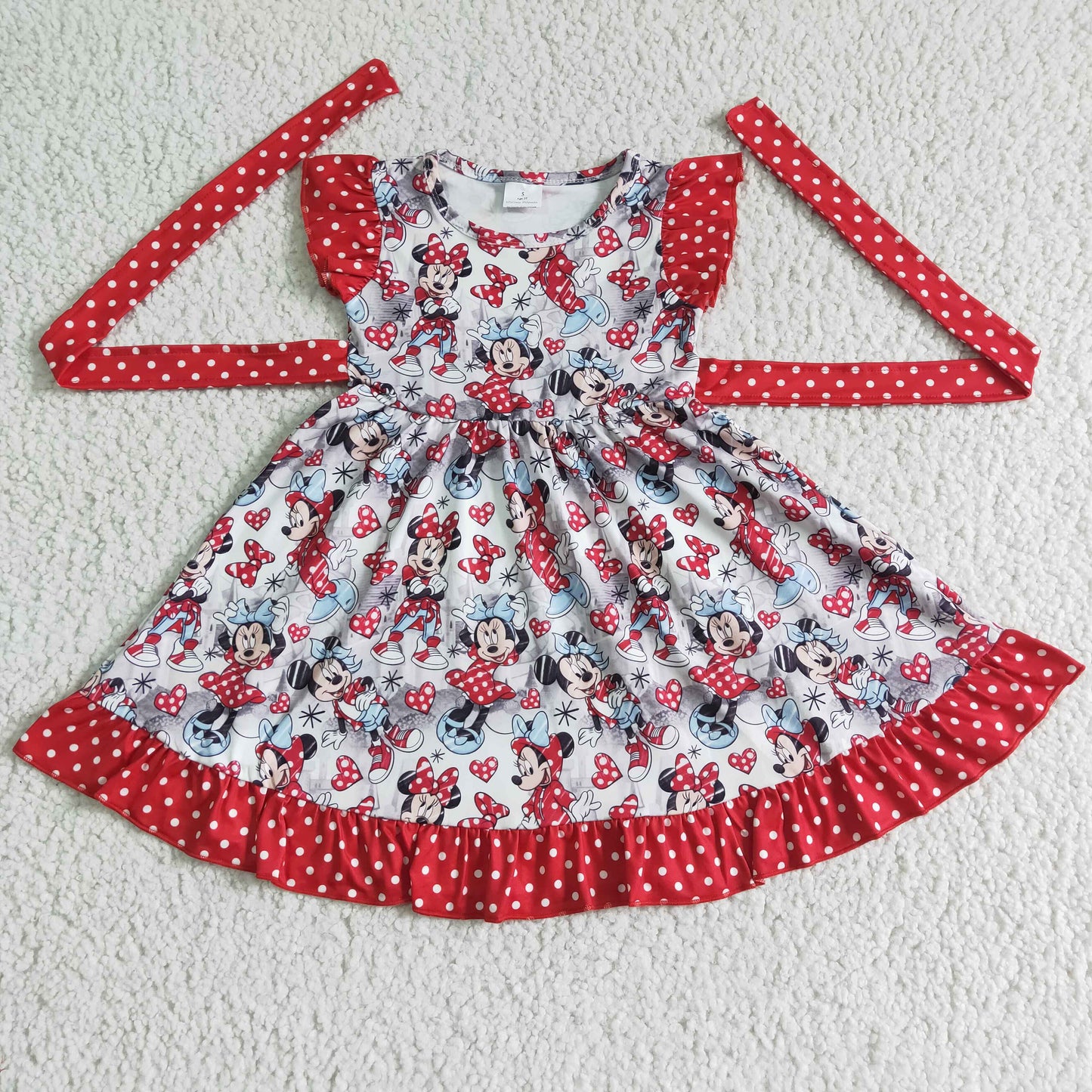 Baby girls cartoon dress kids summer dress