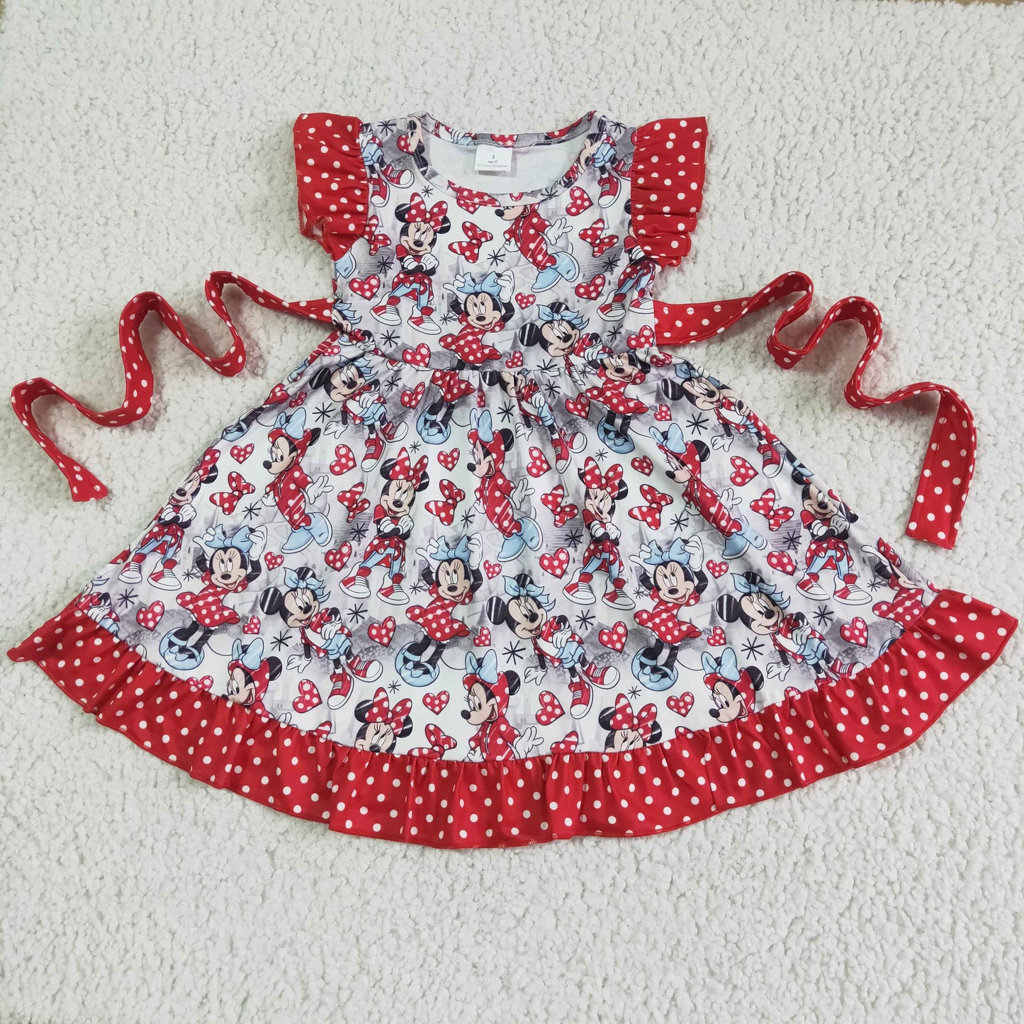 Baby girls cartoon dress kids summer dress