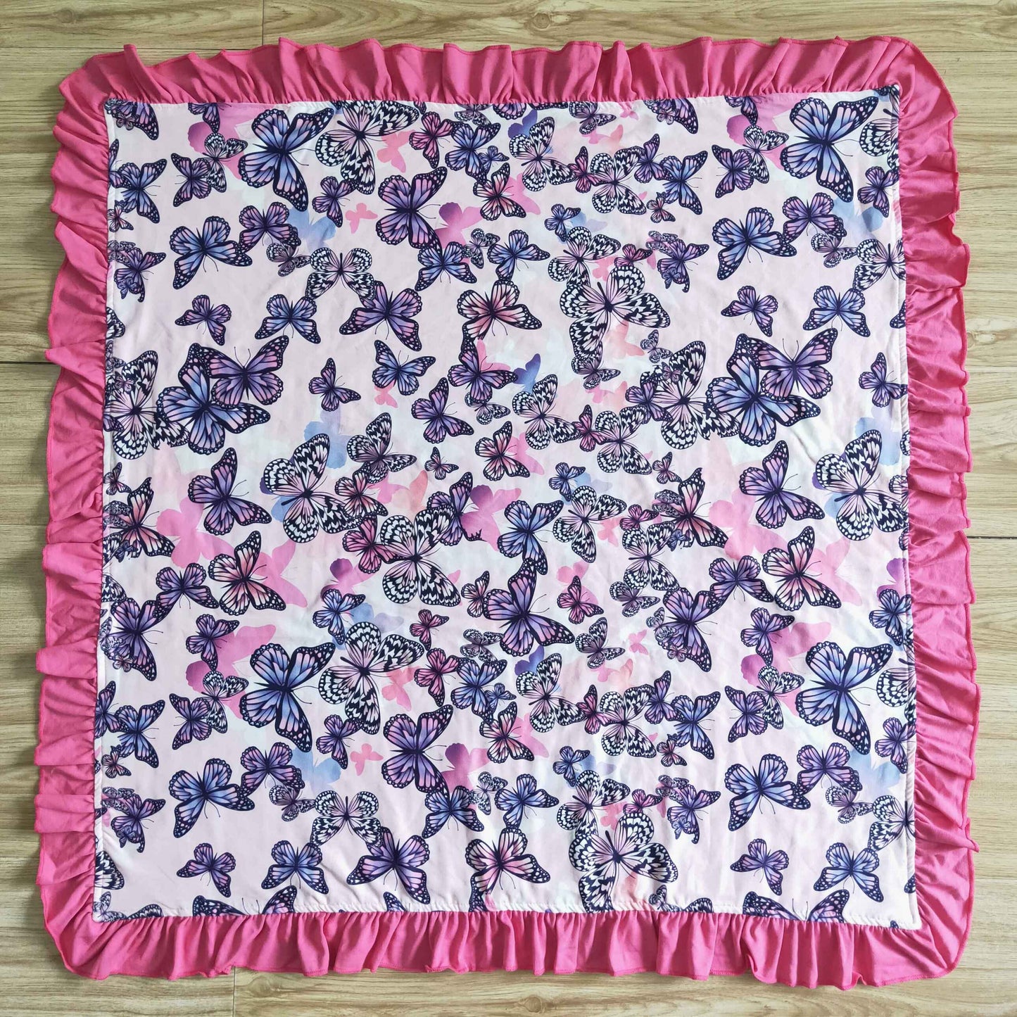 infant toddle girls butterfly print blanket