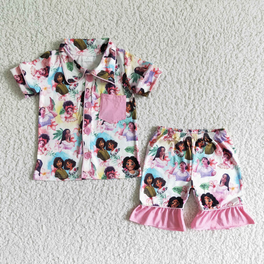 Kids  design short sleeve pajama set