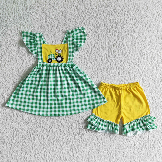 Baby girls farm outfit