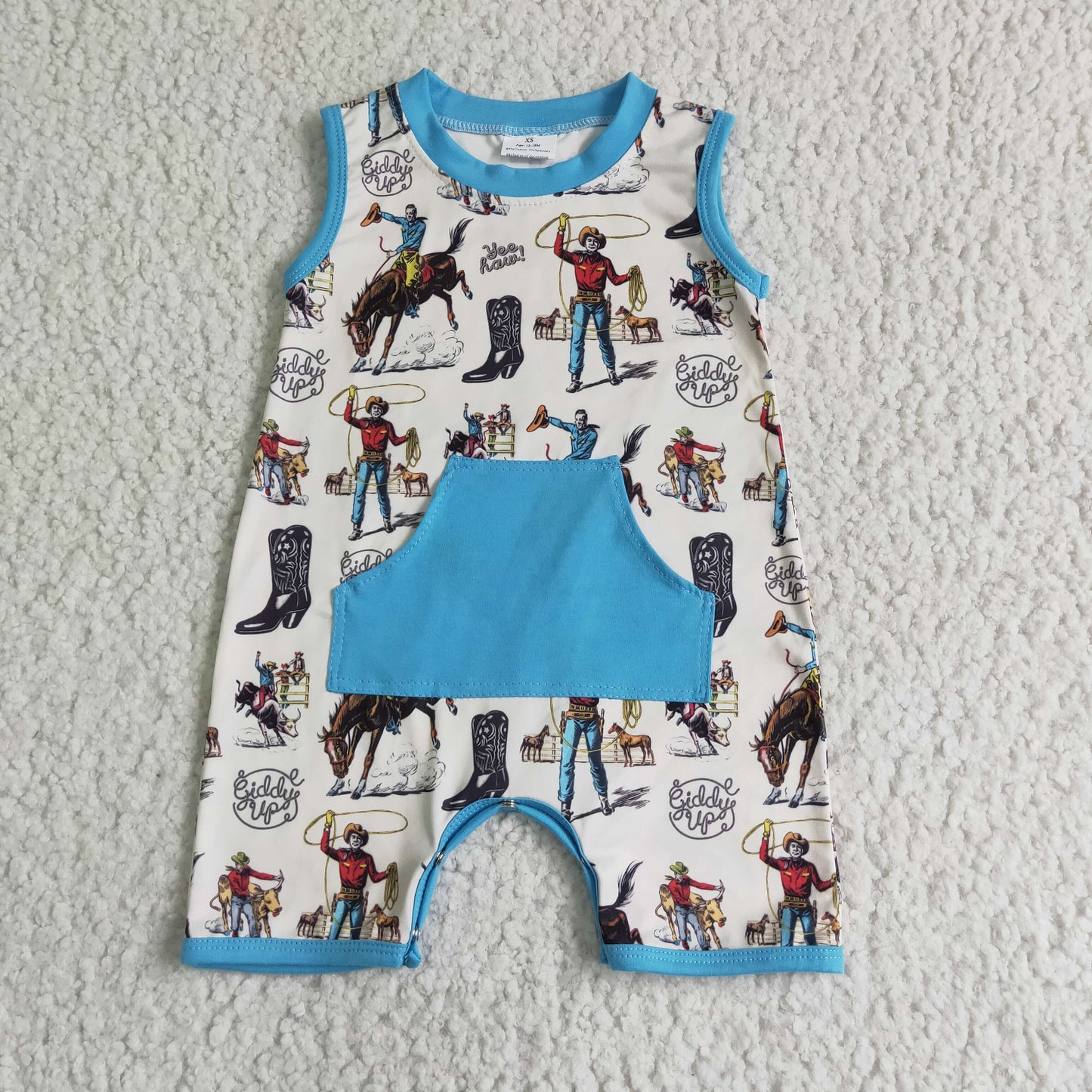 western boy romper