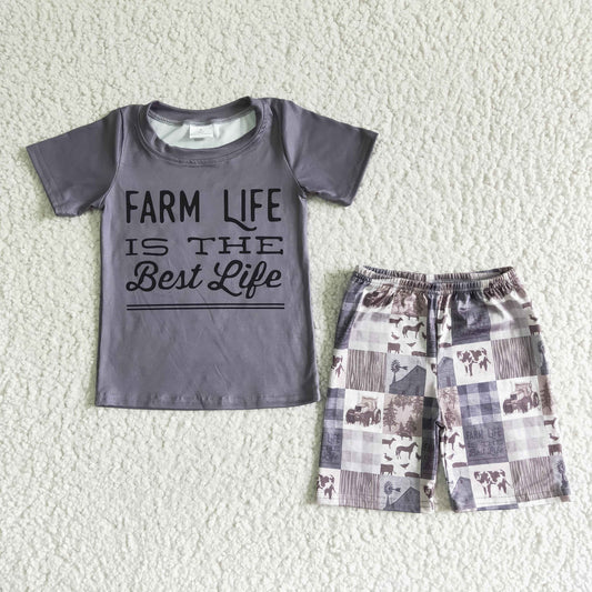 baby boy farm life is the best life outfit