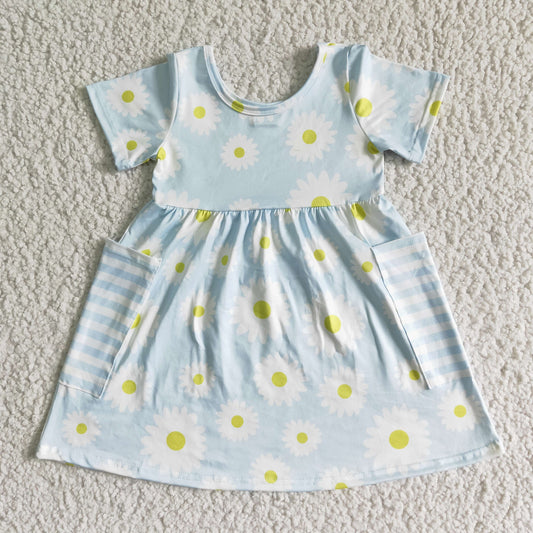 baby girls short sleeve flower dress