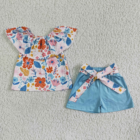 Infant baby girls floral outfit