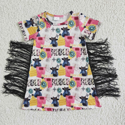 baby girls short sleeve western dress