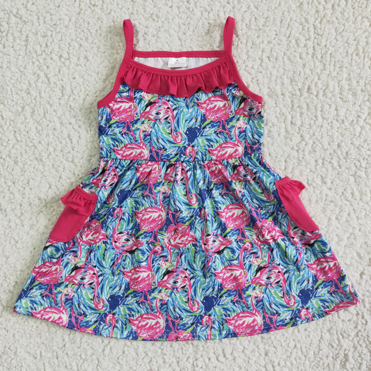 kids pocket design summer dress