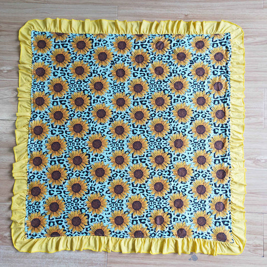 Sunflower Minky blanket