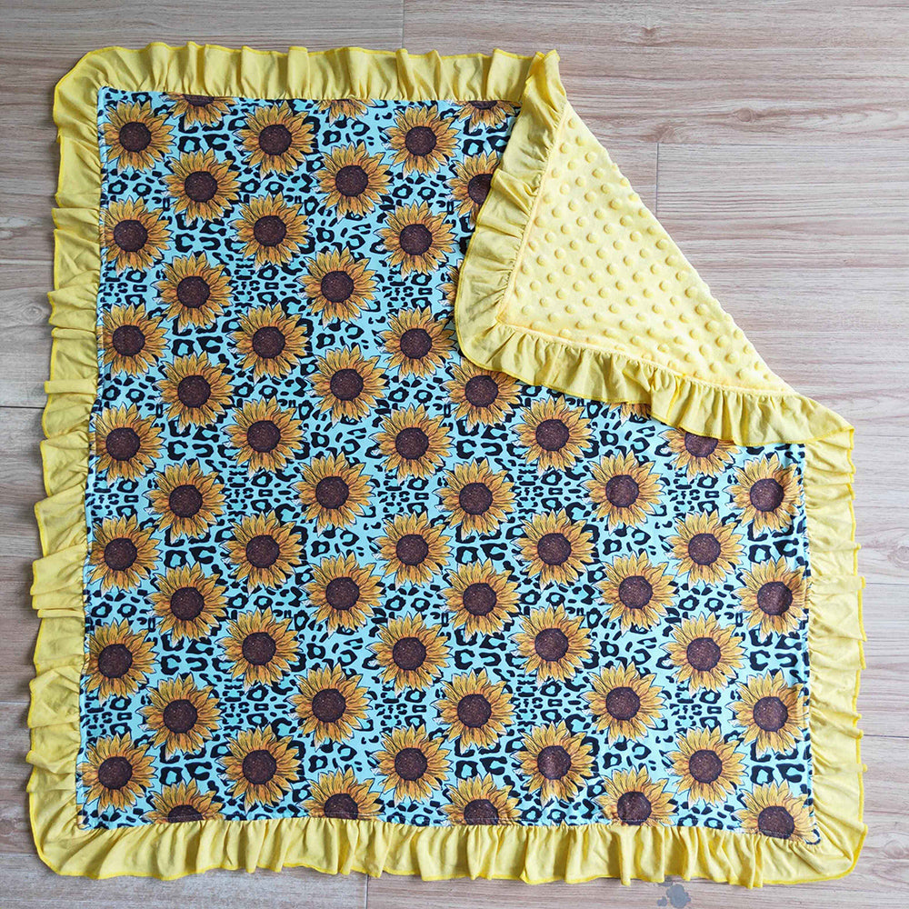 Sunflower Minky blanket