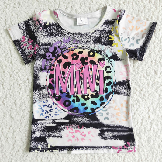 mini leopard short sleeve t-shirt