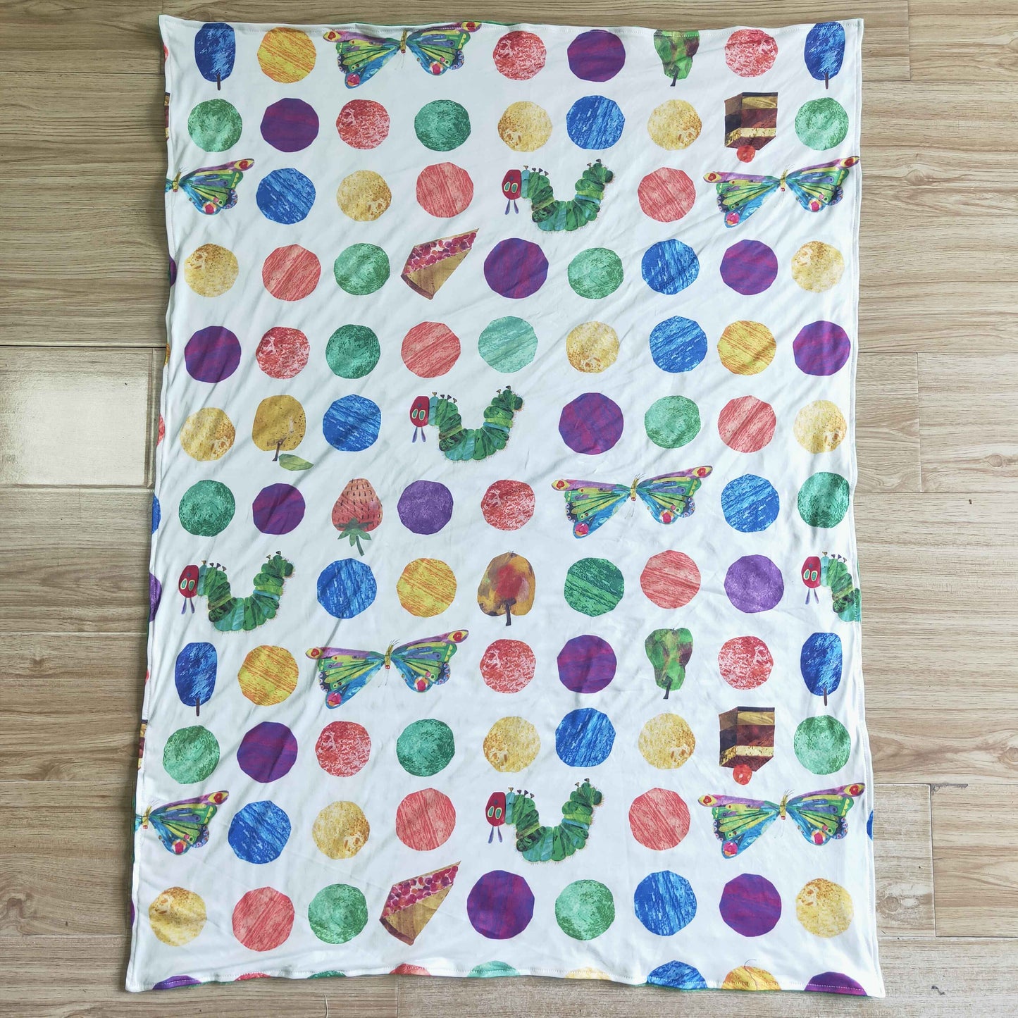 caterpillar fleece blanket