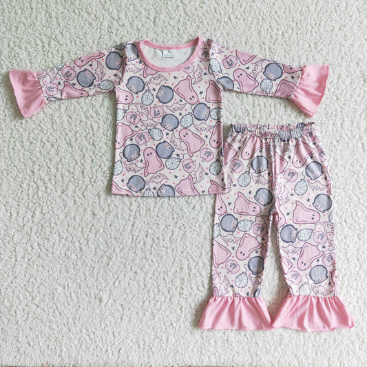 Infant baby girls long sleeve Halloween pajama set