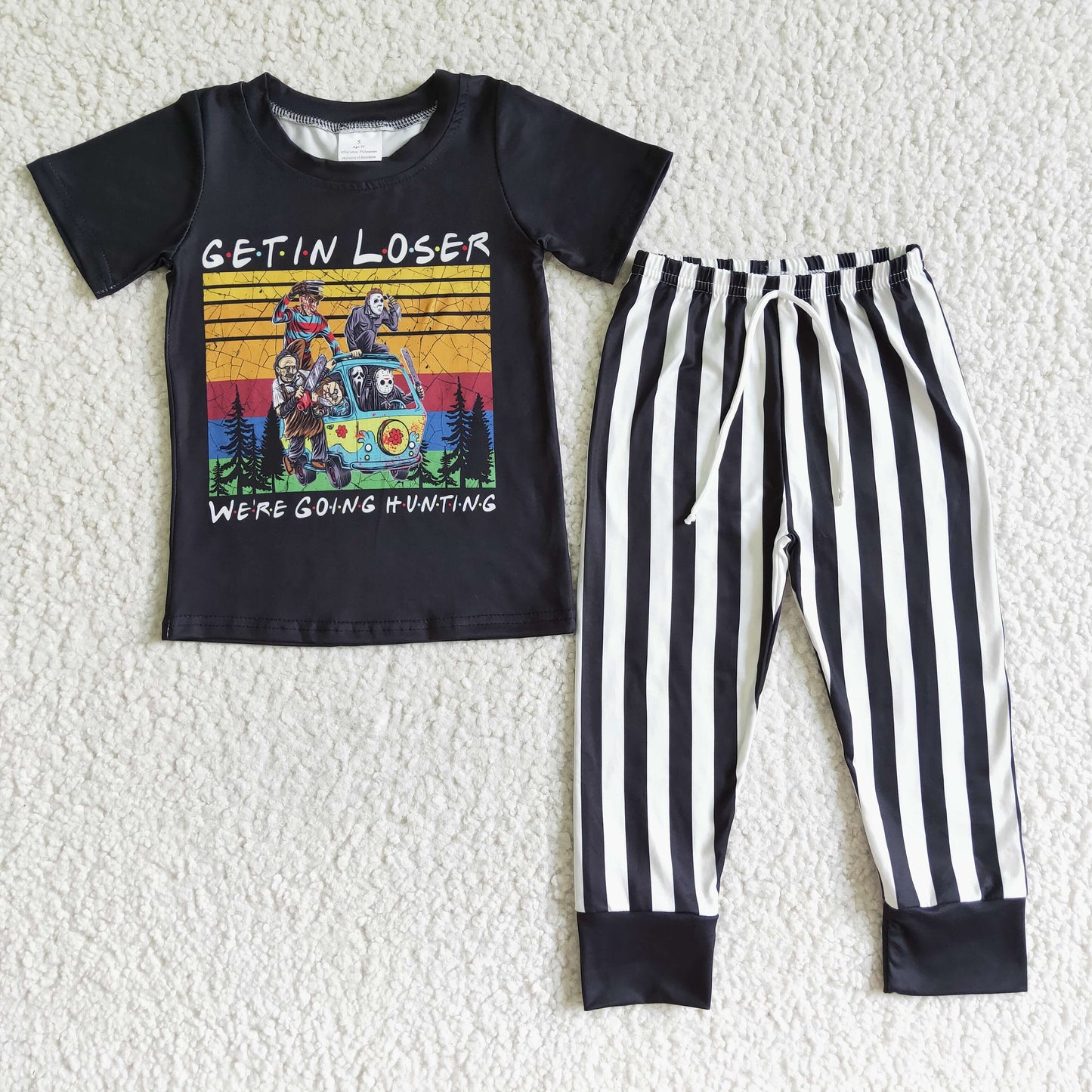 boy Halloween jogger set