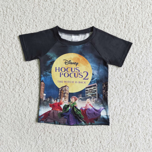 boy short sleeve Halloween cartoon t-shirt