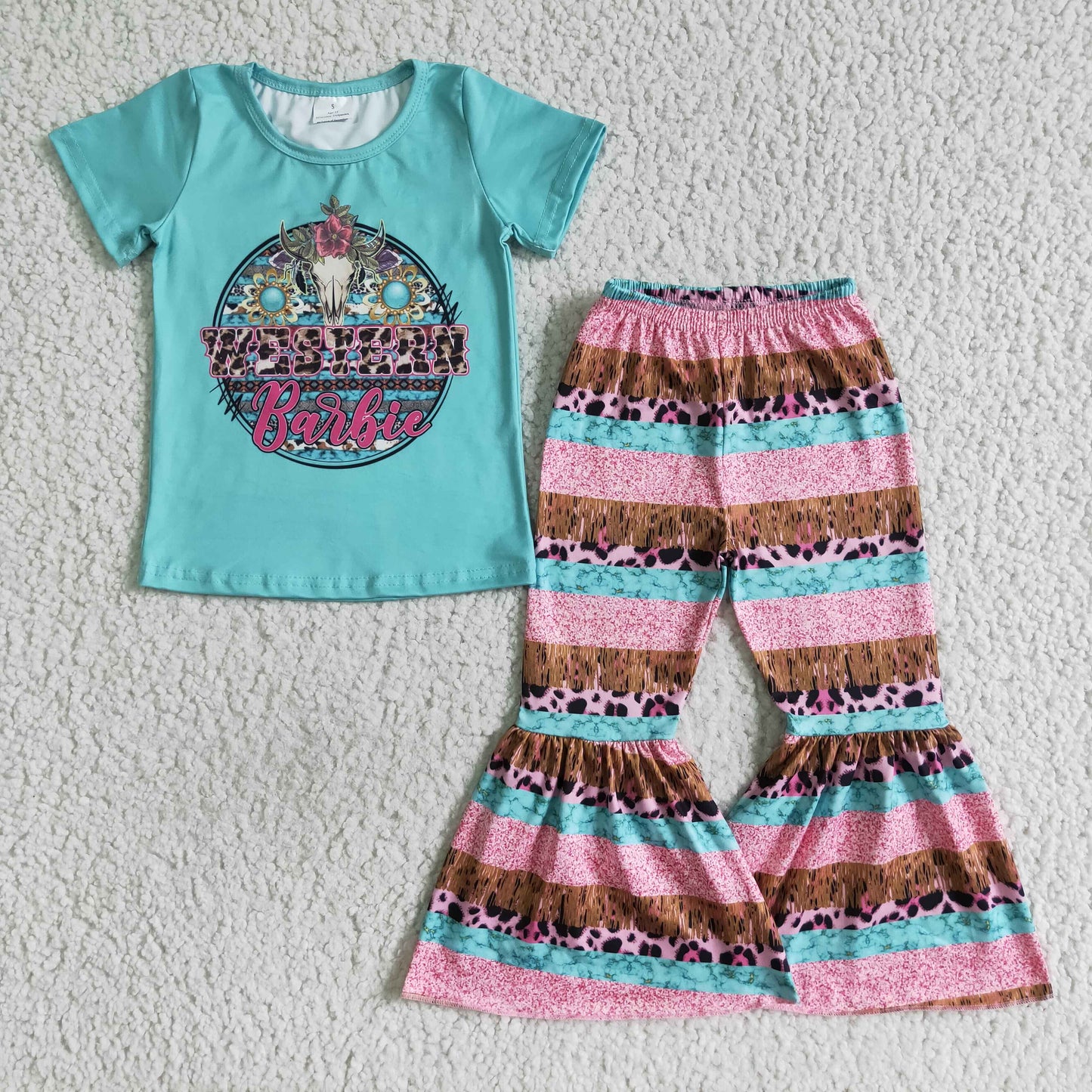 western doll top baby bell bottom pants outfit