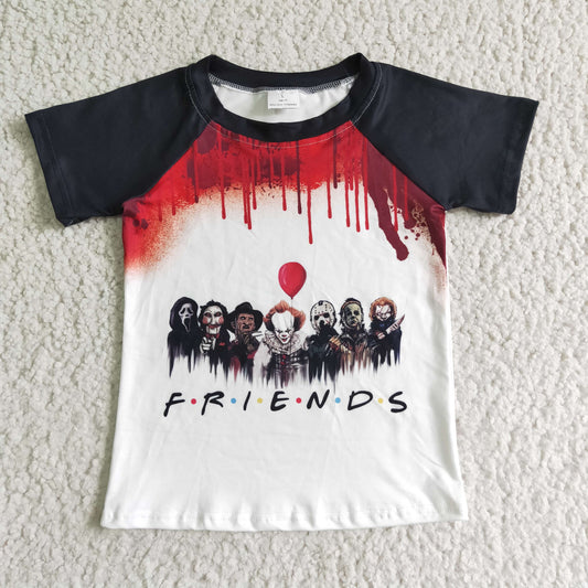 short sleeve friends halloween top