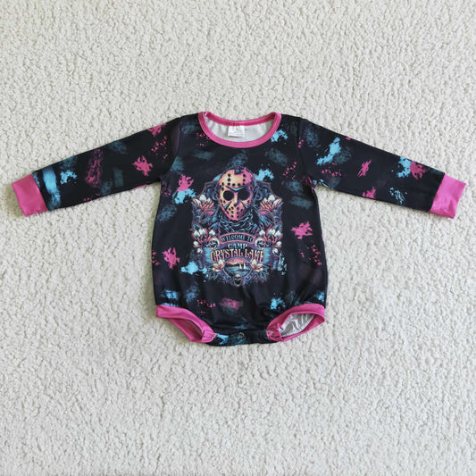 Girls long sleeve black color Halloween romper