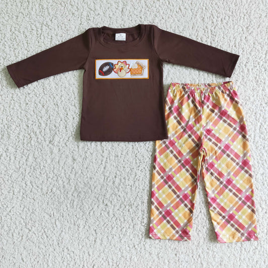 boy long sleeve turkey Thanksgiving fall outfit