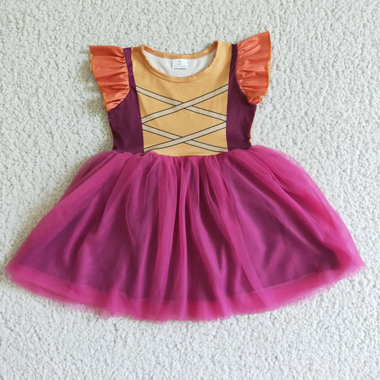 girls purple tulle dress