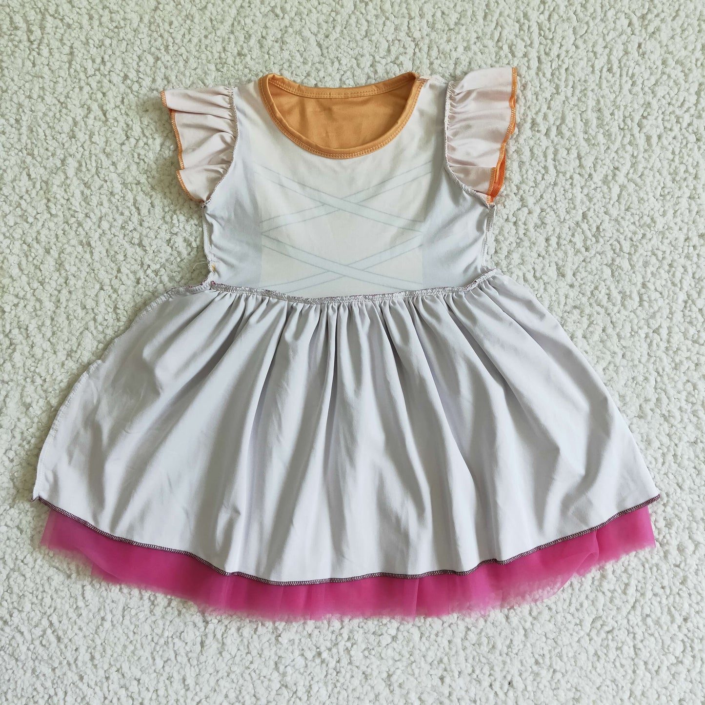 girls purple tulle dress