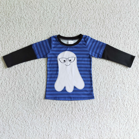 boy long sleeve Halloween ghost top