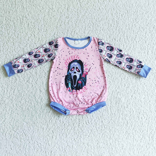 kids long sleeve phone call design Halloween romper