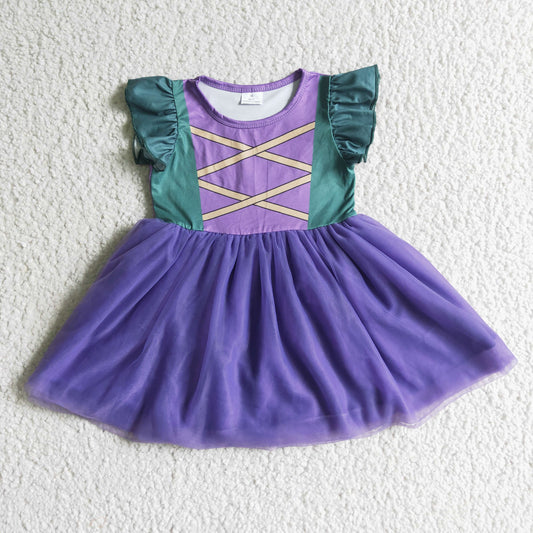 baby girls purple tulle dress