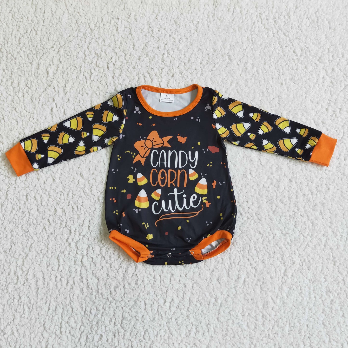 candy corn cutie Halloween romper